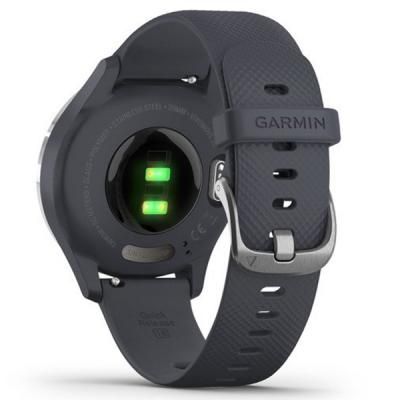 Смарт-годинник Garmin vivomove 3S, Silver, Granite Blue, Silicone (010-02238-20) | Зображення 4