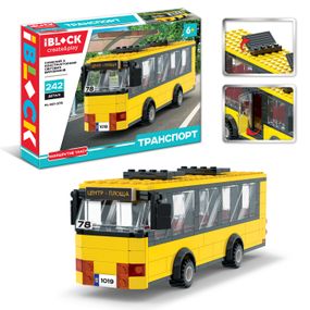 Конструктор ТРАНСПОРТ Маршрутное такси № 78 242 дет. PL-921-376 IBLOCK в коробке (6909944044382)