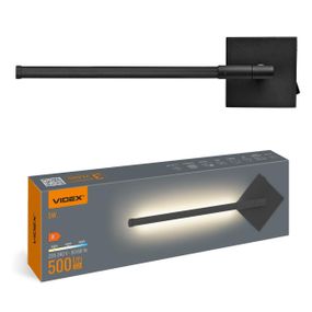 Світлодіодний світильник настінний VIDEX WL041 5W 3000-4000-6000K Black