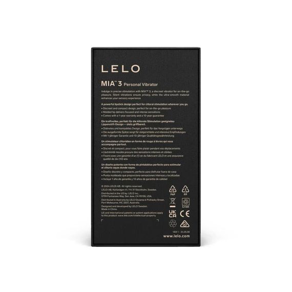 Шикарна віброкуля LELO Mia 3 Black Sex Aura | Зображення 9