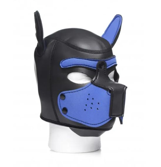 Master series spike — синя неопренова маска для рольових ігор