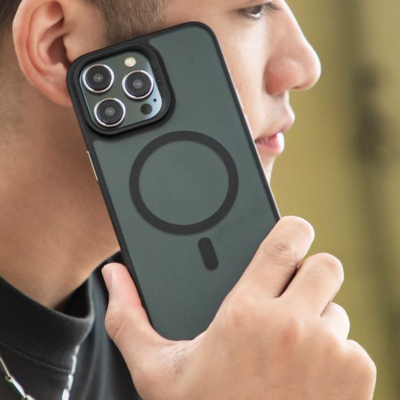 TPU+PC чехол Blueo Skin Friendly Frosted with MagSafe для Apple iPhone 15 Pro (6.1") | Зображення 1