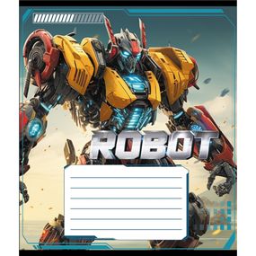 Тетрадь ученическая "Робот" 012-590508K-3 в клетку, 12 листов (959050)