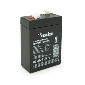 Аккумуляторная батарея MERLION AGM GP628F1 6V 2.8A h (67x35x100 (105) Q20