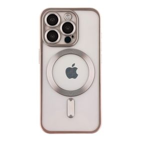 Чехол TPU Metallic Chrome з повним захистом камери with Magsafe для Iphone 14 Pro Max Цвет Titan