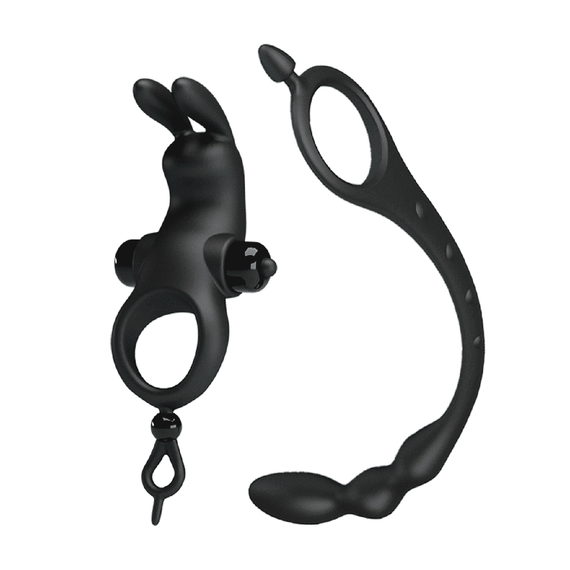 Эрекционное вибро кольцо с анальным стимулятором Pretty Love - VIBRATION PENIS SLEEVE V, BI-2102131 sexstyle | Зображення 12