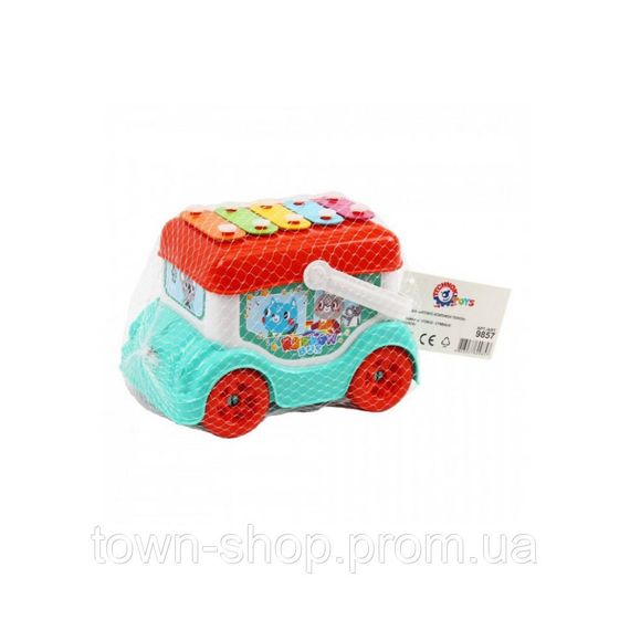 Детская музыкальная игрушка "Автобус-ксилофон" 9857TXK | Зображення 7