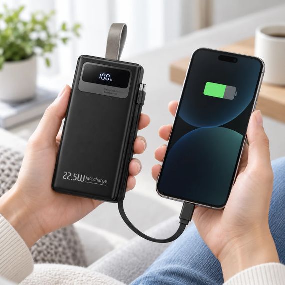Чорний Power Bank Aroimac ORA503 40000 mAh | Зображення 1