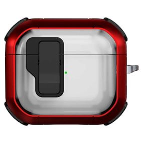 Футляр протиударний Locking Button для навушників Airpods 4 Red