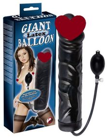 Дилдо надувной ЧЕРНЫЙ ГИГАНТ sexstyle