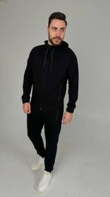 Чоловічий спортивний костюм база чорний