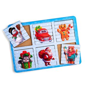 Розвиваючі пазли-палички "Новорічні" (ПСД229) PSD229 двосторонні