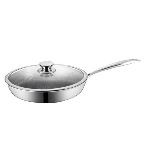 MR-1216-24 Сковор.Maestro (с крышкой) 3-х сл.нерж.ст.антипр.покр.инд.дно