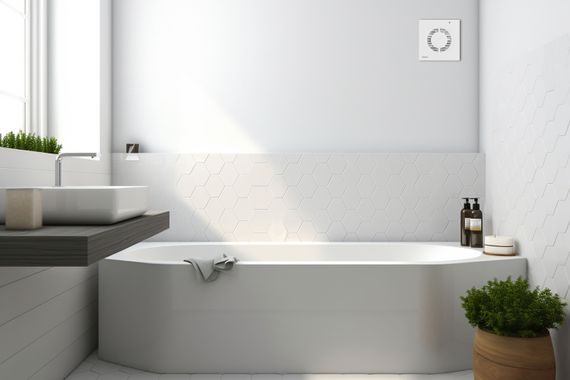 Витяжний вентилятор ARDESTO BFO-120W 20 Вт, 150 м3/г, 2300 об./хв., 35 дБ, білий (BFO-120W) | Зображення 1