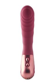 Вибратор для точки G рельефный, Dream Toys Dinky Single Vibrator Jaimy D, бордовый sexstyle