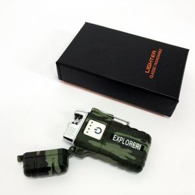 Usb запальничка з електроімпульсом JL317 Explorer, Акумуляторна електро запальничка ZW-53