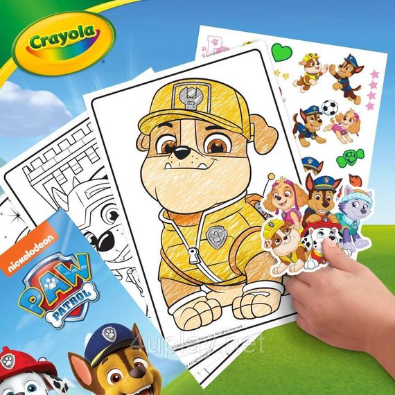 Большая книга раскраска Крайола Щенячий патруль 288 страниц Оригинал Crayola PAW Patrol Coloring Book | Зображення 4