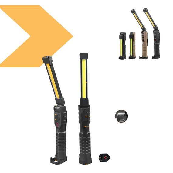 Складний ліхтар для кемпінга LED+COB від USB XPRO G52 Бежевий (234576611_163) | Зображення 1