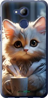 Чохол на Huawei Honor 6C Pro Білий кіт "5646u-1358-2448"