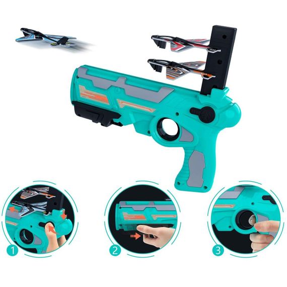 Пистолет-катапульта с самолетами Air Battle / Детский игровой набор / Пусковая установка самолетов | Зображення 5