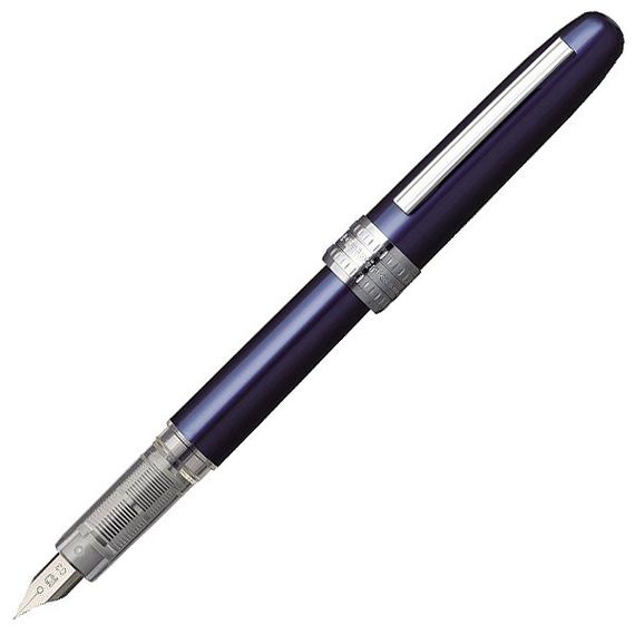 Перьевая ручка Platinum Plaisir Синяя, тонкое (F)