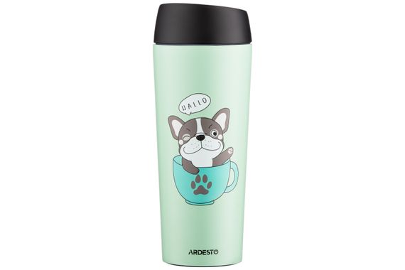 Термокухоль Ardesto Coffee time Frenchie 450 мл Зелений AR2645DG