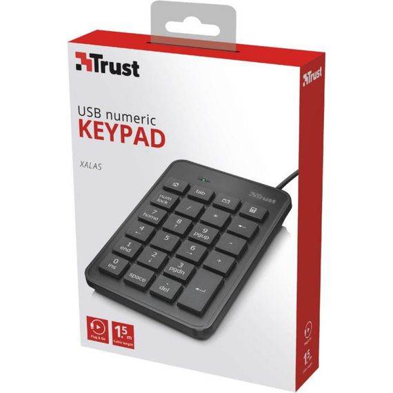 Клавіатура Trust Xalas USb numeric keypad (22221) | Зображення 4
