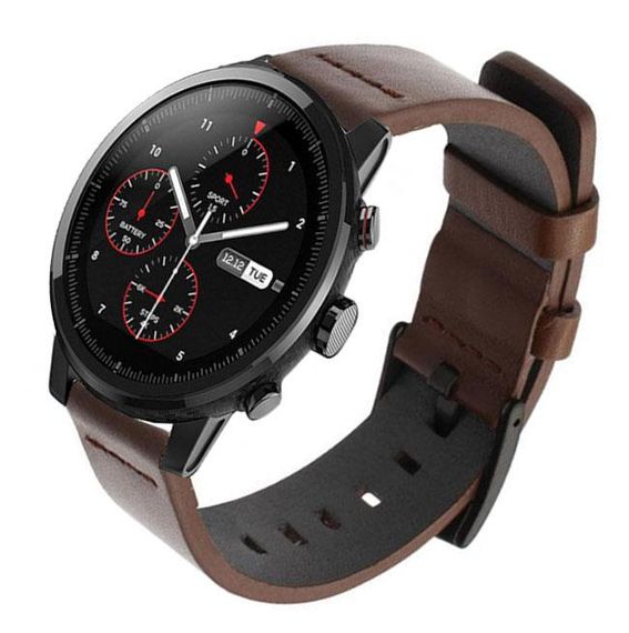Шкіряний ремінець Primo Classic для годинника Xiaomi Huami Amazfit SportWatch 2 / Amazfit Stratos - Coffee