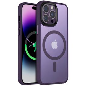 Чохол Ummi Colorful with MagSafe для Apple iPhone 14 Pro (6.1") Темно-фіолетовий / Dark Purple