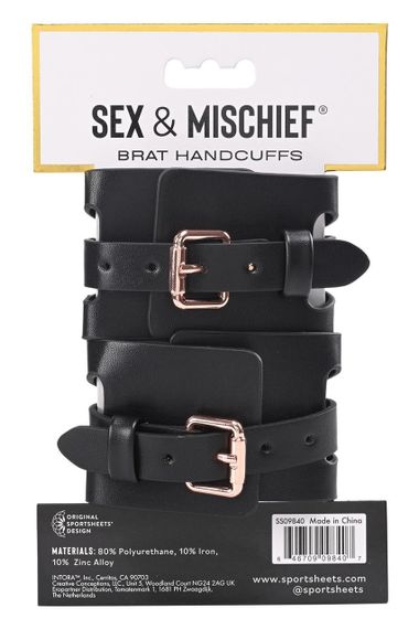 Наручники Sex and Mischief чорні, 28 см sexstyle | Зображення 6