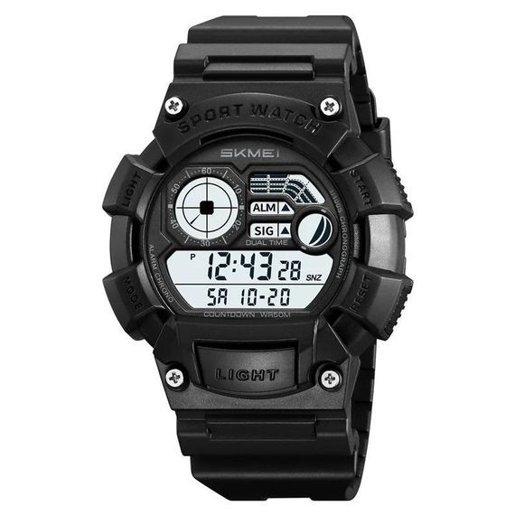 Годинники наручні електронні для хлопців SKMEI 2403BKWT, Армійські годинники протиударні LJ-83 | Зображення 1