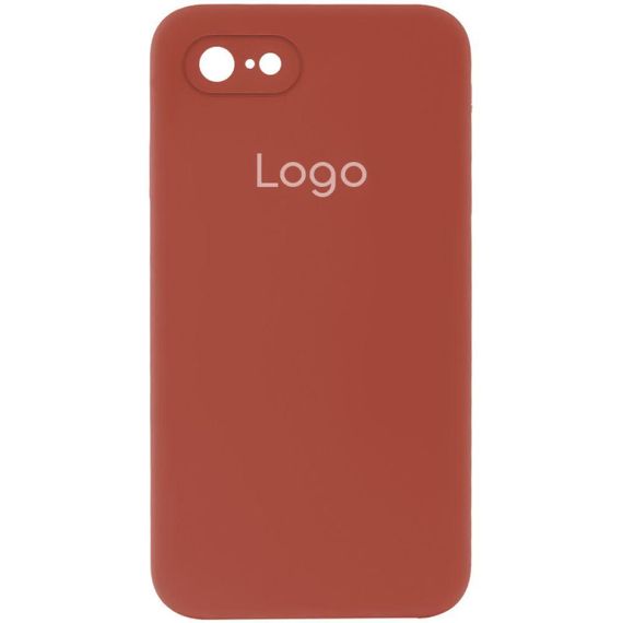 Чохол Silicone Case Square з повним захистом камери для iPhone 7/8/SE 2020 Колір 06.Light Рожевий | Зображення 7