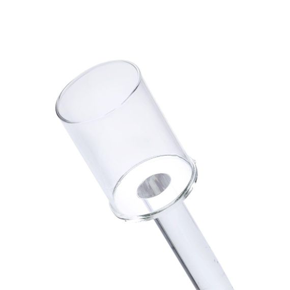 Подсвечник стеклянный на ножке 8×31 см подсвечник бокал декоративный прозрачный HP-4-43S | Зображення 1