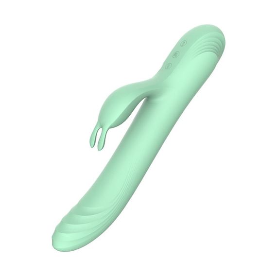Вібратор-кролик із фрикціями Every Night Toys для точки G, блакитний Sex Aura | Зображення 3