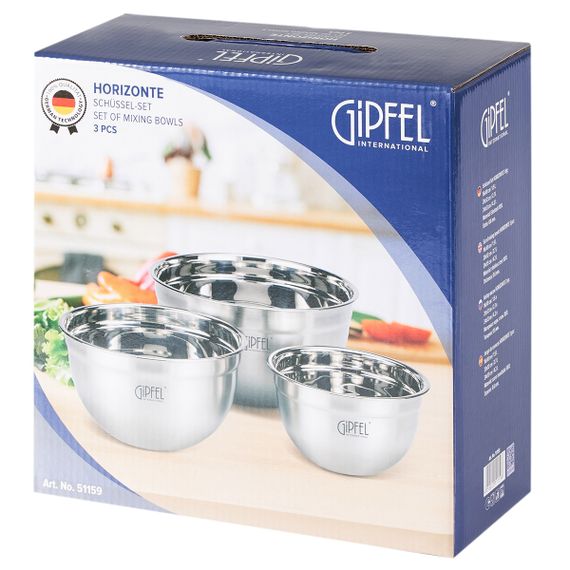 Набір мисок Gipfel Horizonte GP-51159 3 придмети | Зображення 1