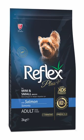 Корм Reflex Plus Adult Mini & Small Breeds Salmon сухий з лососем для дорослих собак малих порід 3 кг