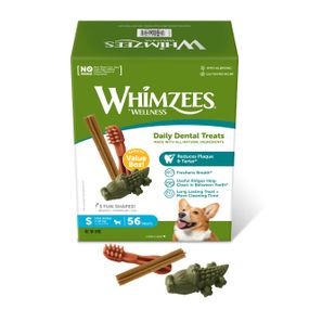Набір ласощів для чищення зубів у собак малих порід Whimzees Variety Value Box S, 56 шт