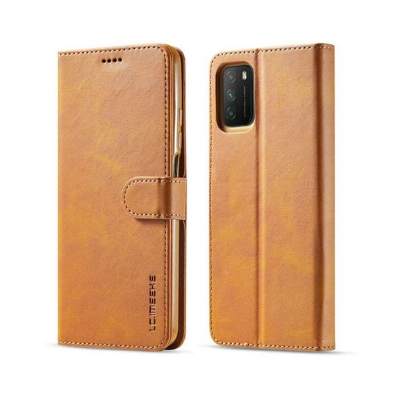 Чохол книжка iMeeke для Poco M3 Pro колір Коричневий