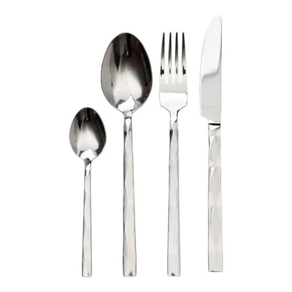 Набор столовых приборов на 6 персон набор ложек вилок и ножей 24 предмета в коробке Серебро HP-20-51 | Зображення 1