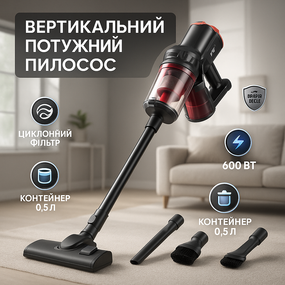 Пилосос без мішка для збору пилосос ручний Вертикальний ручний з потужним потоком HI-83