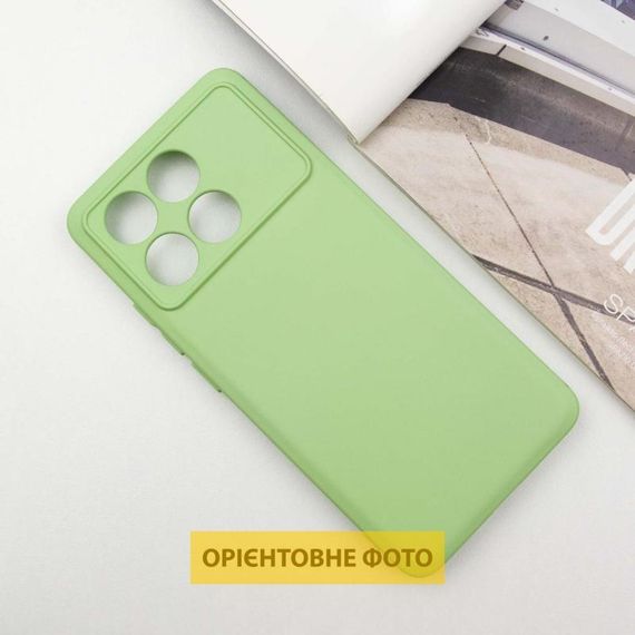 Чохол TPU GETMAN Liquid Silk Full Camera для Xiaomi Poco X6 / Note 13 Pro 5G Зелений / Pistachio | Зображення 1