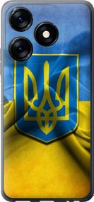 Чехол на Tecno Spark 10 Флаг и герб Украины 1 "375u-3023-17620"