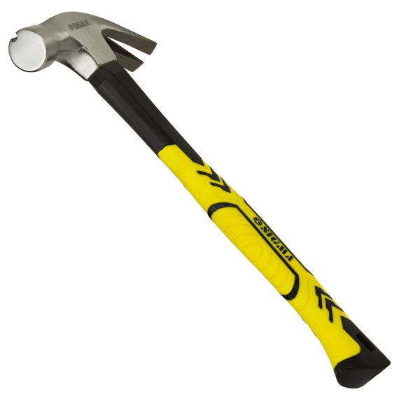 Молоток-цвяходер Sigma 450г фібергласова ручка (магніт) 4315011 | Зображення 1