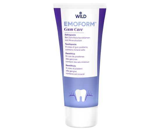 Зубна паста з мінеральними солями Dr. Wild EMOFORM Gum Care, без фториду, 75 мл
