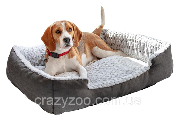 Лежак для собак і котів Ferplast Sweetie 90 зі штучним хутром сірий 91x72 x19 см 81064799 | Зображення 6