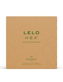 Презервативы LELO HEX Condoms Organic 12 Pack, тонкие и суперпрочные