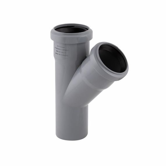 Трійник PPR каналізаційний TA Sewage 50, 45° TASTRPP4550