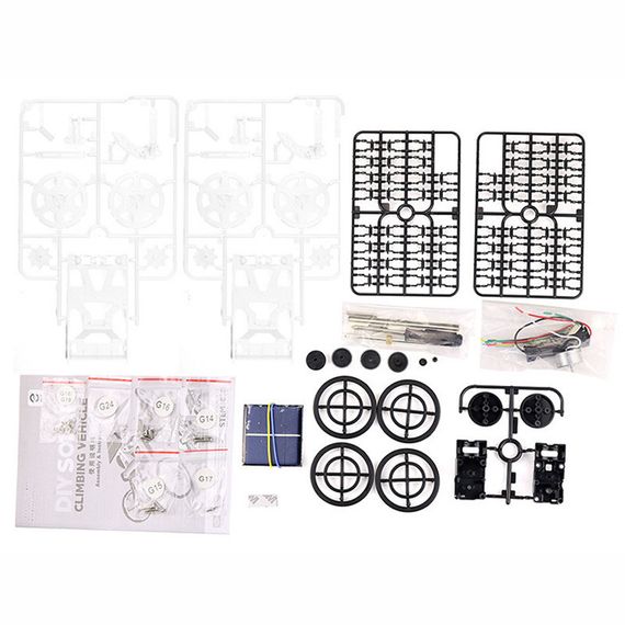 Конструктор внедорожник-скалолаз на солнечной батарее DYY008 Diy Solar White | Зображення 1