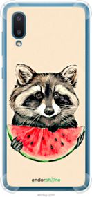 Чохол на Samsung Galaxy A02 A022G Єнотик з кавуном "4605sp-2260-2448"
