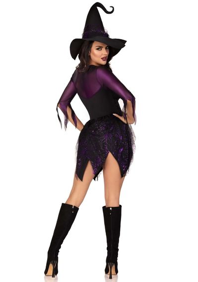 Костюм відьми Leg Avenue Mystical Witch S, сукня, капелюх | Зображення 4